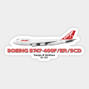 Boeing B747-400F/ER/SCD - Cargo B Airlines Sticker